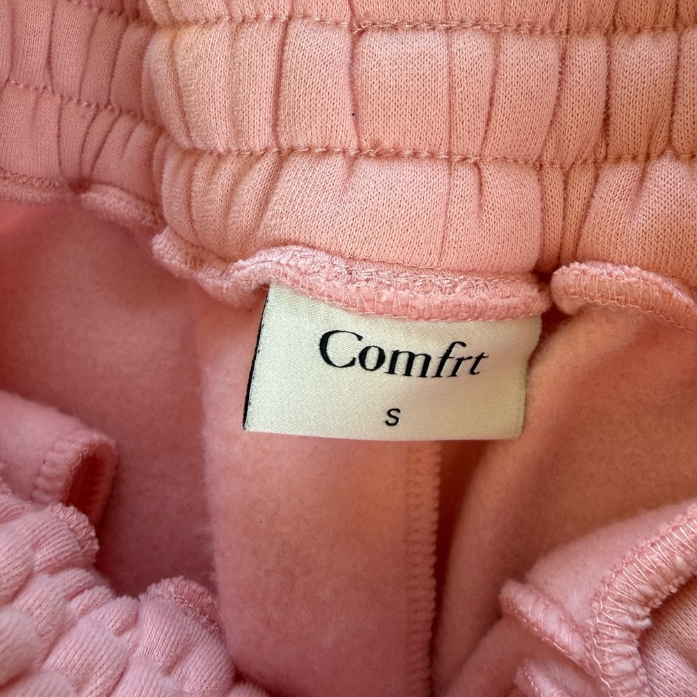 Women’s Pink Cozy Jogger Sweatpants - Picture 3 of 4